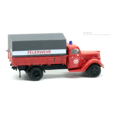 Pojazd Ford 3000 straż w skali H0